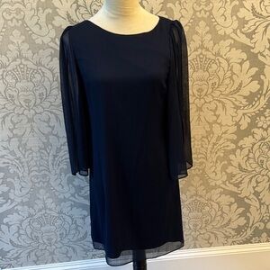 Alice + Olivia Navy Long Sleeve Dress